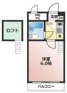 東京都日野市程久保8【マンション】の間取り