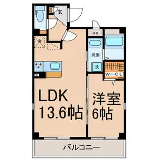 愛知県名古屋市中区栄5【マンション】の間取り