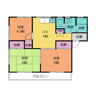 3DKの間取り画像