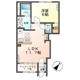 ディモア・ピアッツァ【1階】の間取り