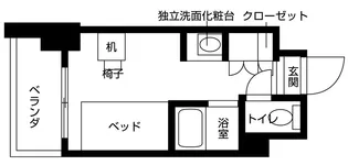 エコールヴィレ赤羽志茂【1階】の間取り