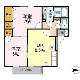 エスポワールM【2階】の間取り