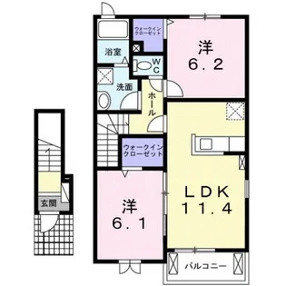 エレガンシアV【2階】の間取り