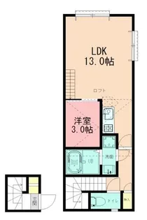 神奈川県横浜市南区永田東2【アパート】の間取り