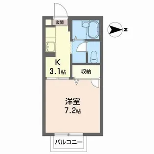 ドミールさくら【2階】の間取り