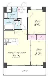 埼玉県さいたま市浦和区北浦和5【マンション】の間取り