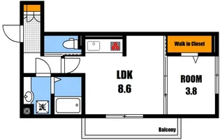 シャトル古市【3階】の間取り