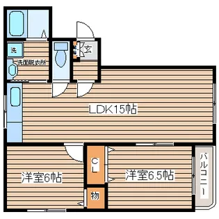 ラフィネ・ドミール【1階】の間取り