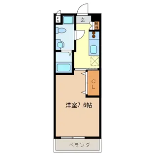 1Kの間取り画像