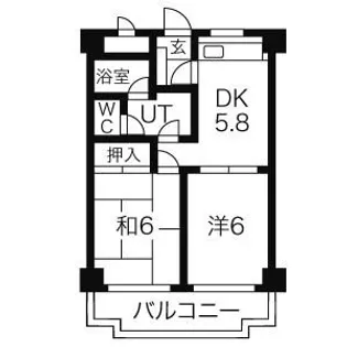 三鷹コート【3階】の間取り