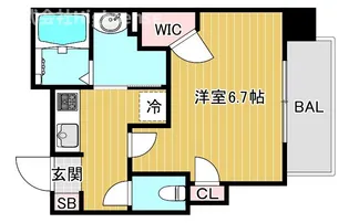 SOAR城東蒲生【6階】の間取り