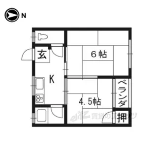 木ノ本ハイツ【3階】の間取り