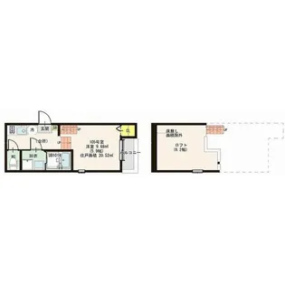 ハーモニーテラス西中田VII【1階】の間取り