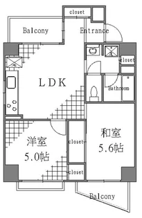 東京都江東区亀戸1【マンション】の間取り