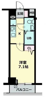 1Kの間取り画像