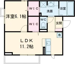 茨城県守谷市美園2【アパート】の間取り