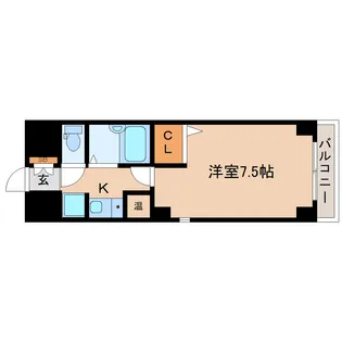 リエス若林【2階】の間取り