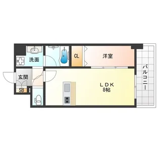 大阪府大阪市福島区吉野4【マンション】の間取り