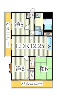 サムソンコート【4階】の間取り