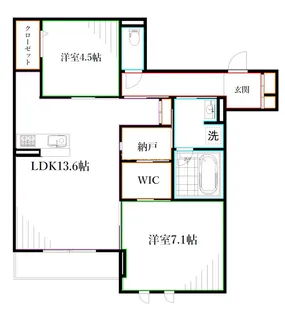 仮称 D-comodo小金井貫井北町【2階】の間取り