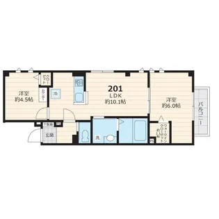 東京都世田谷区代沢4【マンション】の間取り