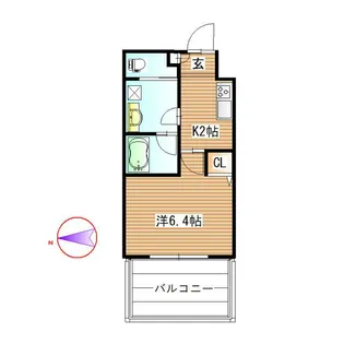 リーリック8【4階】の間取り