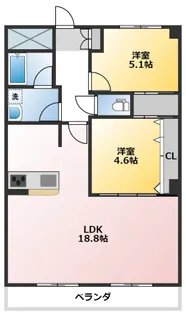 ブルーム山之手【2階】の間取り