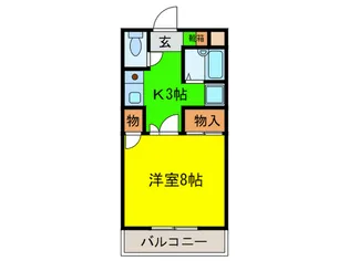 リバ-サイド二色の浜【1階】の間取り