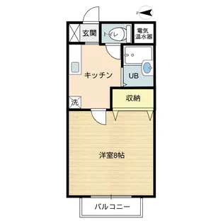 シルクハイツ【1階】の間取り