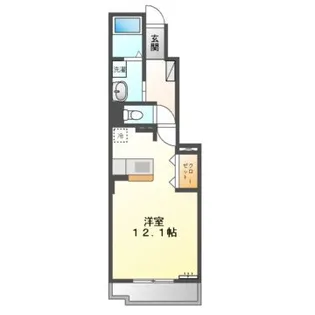 ヒルサイド瑞陵【1階】の間取り