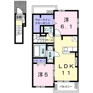 メゾン・ベル I【2階】の間取り