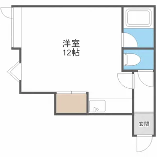 北海道札幌市中央区南五条西18【アパート】の間取り
