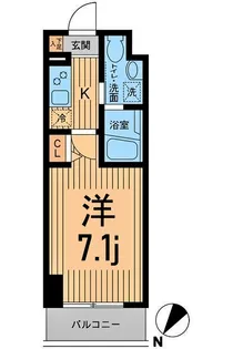 HF関内レジデンス【5階】の間取り