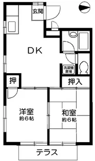 グリーンパティオ A棟【1階】の間取り