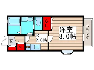 ベルニュ-ズ21【1階】の間取り