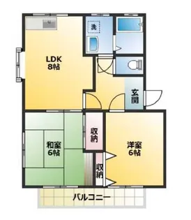 カノヴェーラ新江古田【2階】の間取り