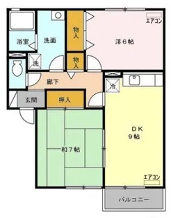 ロイヤルガーデン A【1階】の間取り