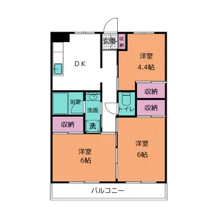 黄瀬川ハイツ【2階】の間取り
