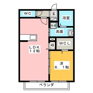 OLIVE HOUSE せとぐち【1階】の間取り