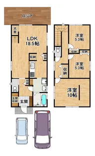 大阪府堺市堺区浅香山町3【一戸建】の間取り