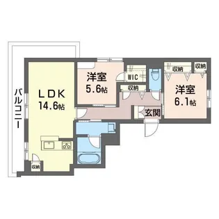 シロポール鷺沼【3階】の間取り