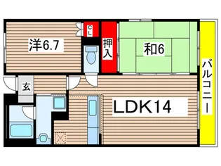 ベルテ相川【3階】の間取り