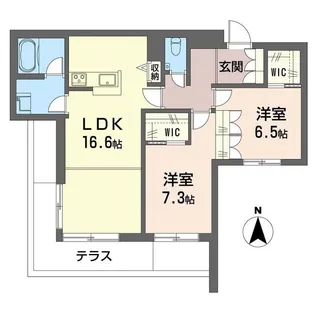 デア グランツ【1階】の間取り