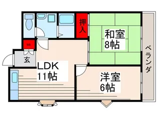 エレガンス葛西【3階】の間取り