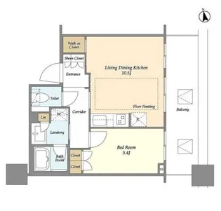 白金ザ・スカイ West【7階】の間取り