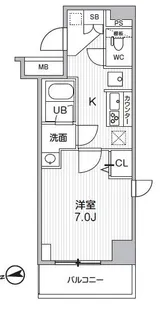 HF曳舟レジデンス【3階】の間取り