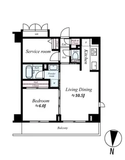 ARTESSIMO GLEIS【5階】の間取り