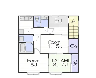 ハイツマルヤマ【2階】の間取り