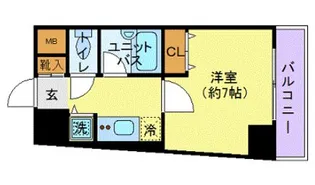 OLIO島津山【8階】の間取り