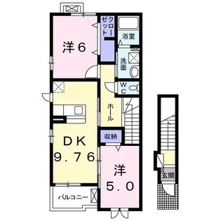 パティオ【2階】の間取り